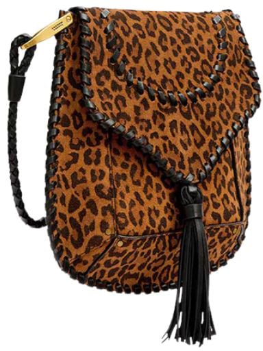 Isabel Marant Borsa A Tracolla Anahi In Pelle Leopardata Dierenprint