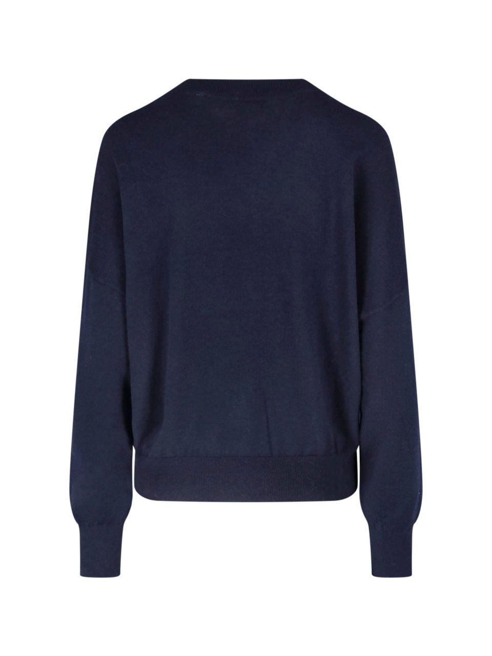 Isabel Marant Cropped Navy Knit Sweater Blauw