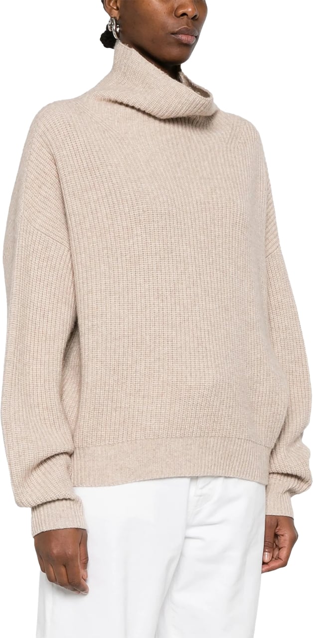 Isabel Marant Neutral Brooke Ribbed Knit Pullover Neutraal