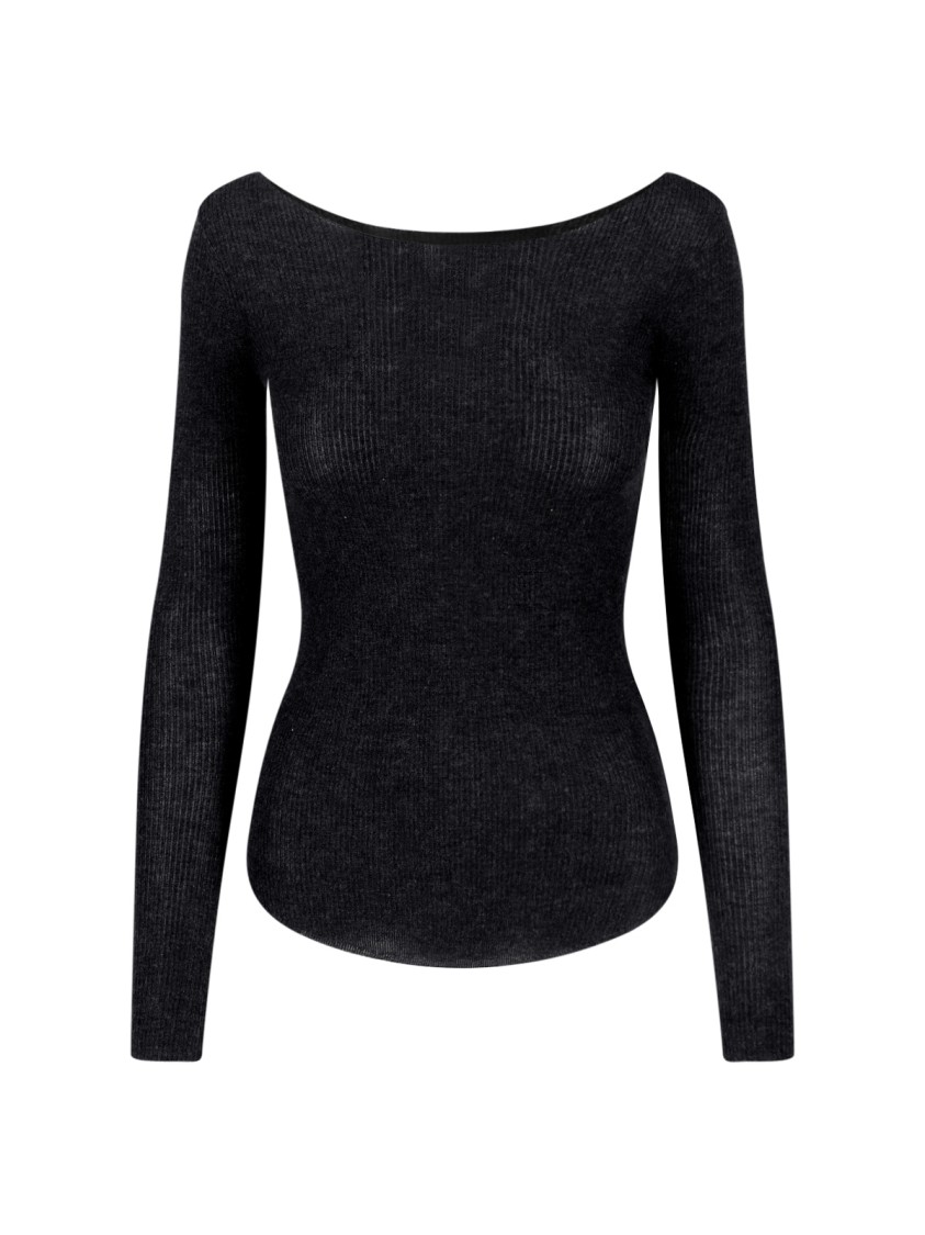 Isabel Marant Cashmere-Silk Knit Top – Black Zwart