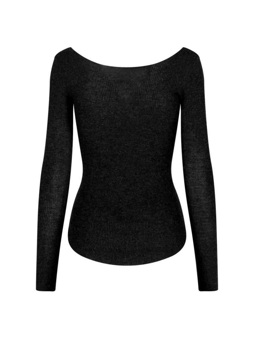 Isabel Marant Cashmere-Silk Knit Top – Black Zwart
