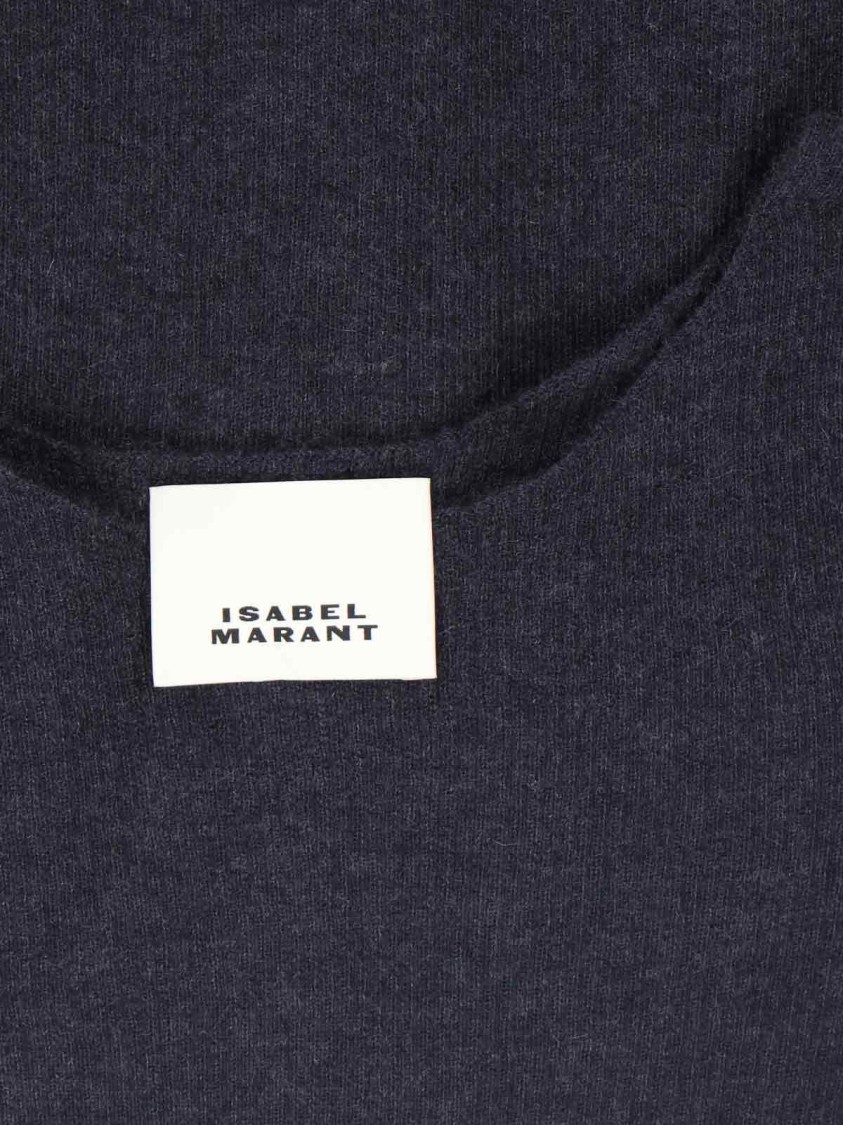 Isabel Marant Cashmere-Silk Knit Top – Black Grijs
