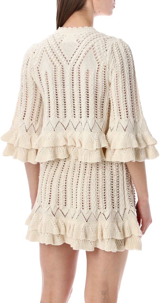 Isabel Marant Marant Étoile Norma frilly sweater Neutraal