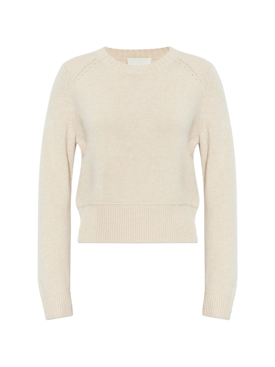 Isabel Marant Neutral Cornelia Cropped Wool Pullover Neutraal