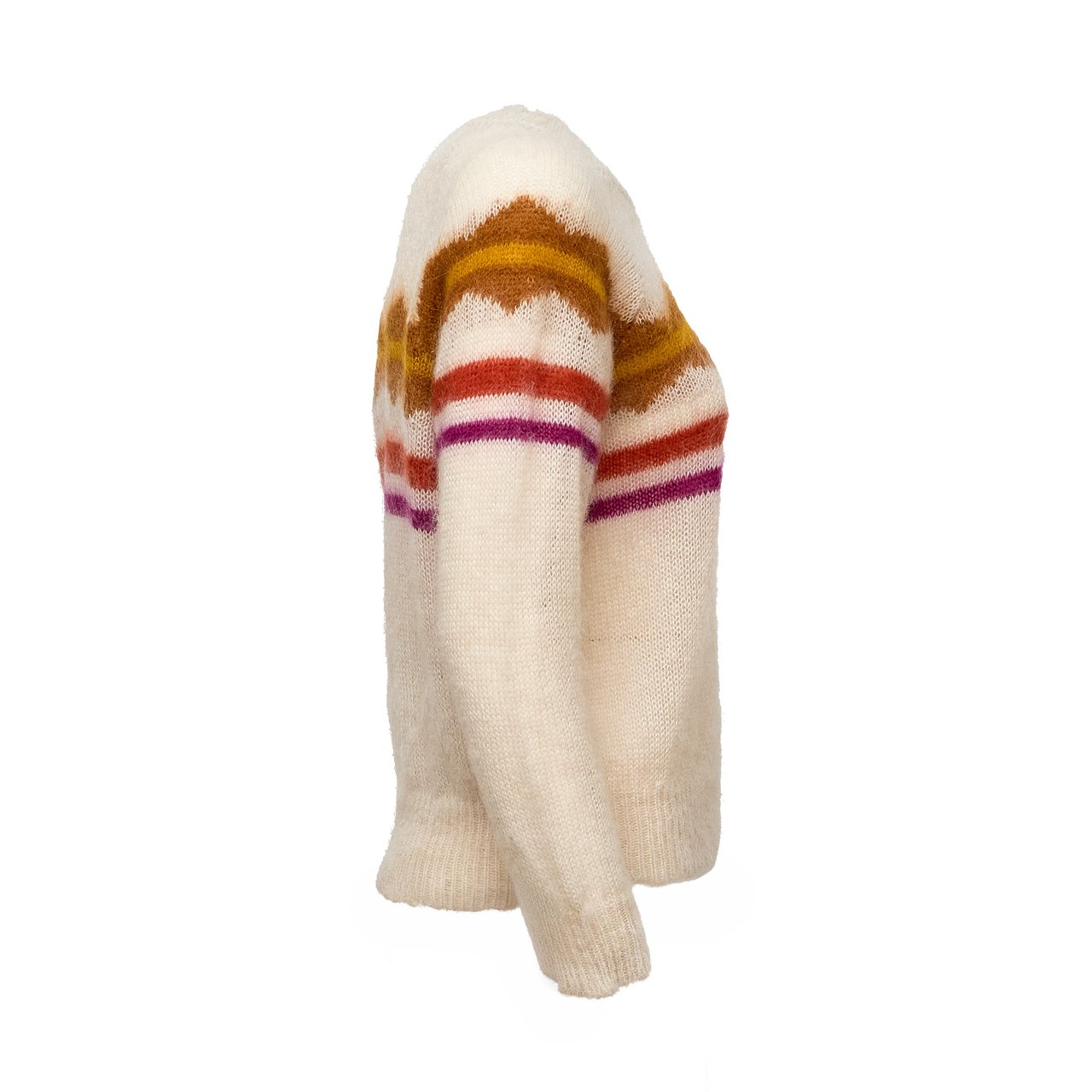 Isabel Marant Wool-Blend Monette Brushed Sweater Neutraal