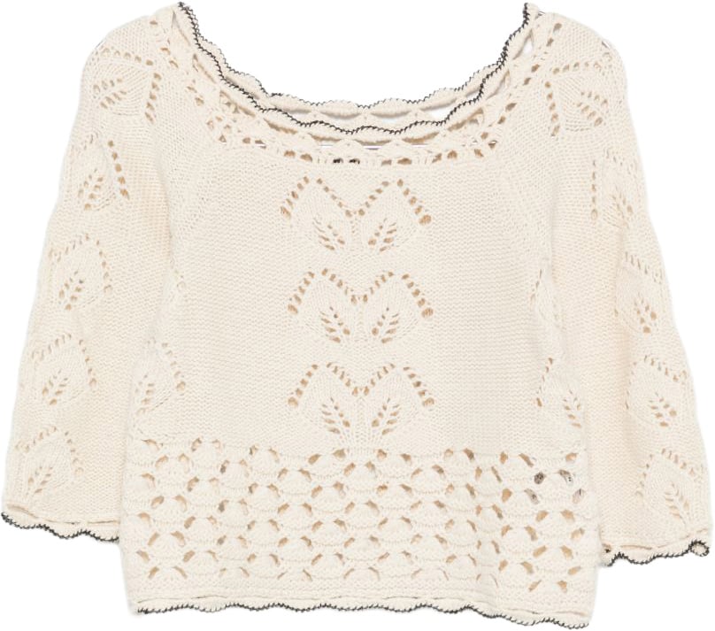 Isabel Marant Top Ecru Wit