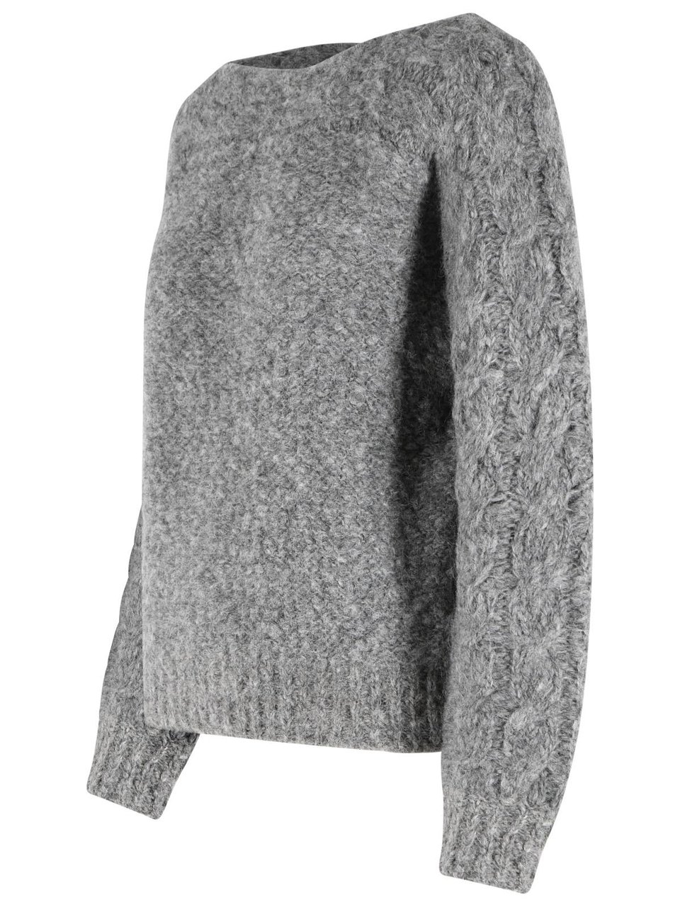 Isabel Marant 'Ponara' Grey Virgin Wool Blend Sweater Grijs