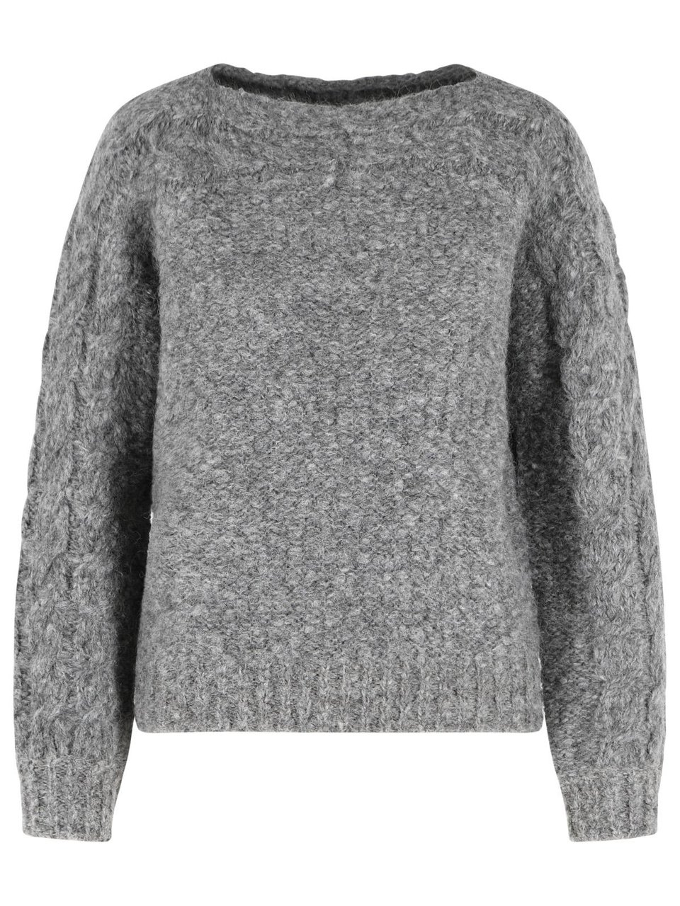 Isabel Marant 'Ponara' Grey Virgin Wool Blend Sweater Grijs