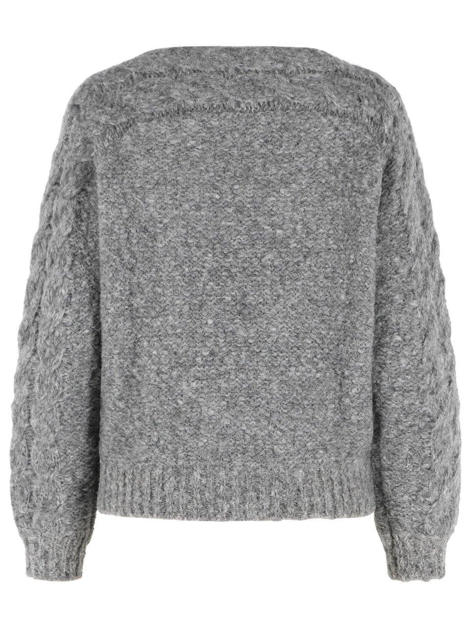 Isabel Marant 'Ponara' Grey Virgin Wool Blend Sweater Grijs