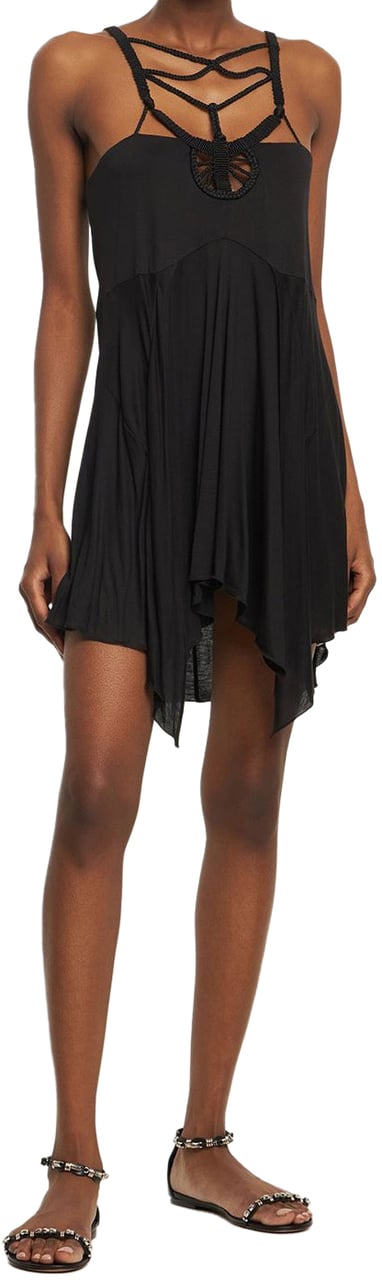 Isabel Marant Flowing black dress with thin straps sophisticated Zwart