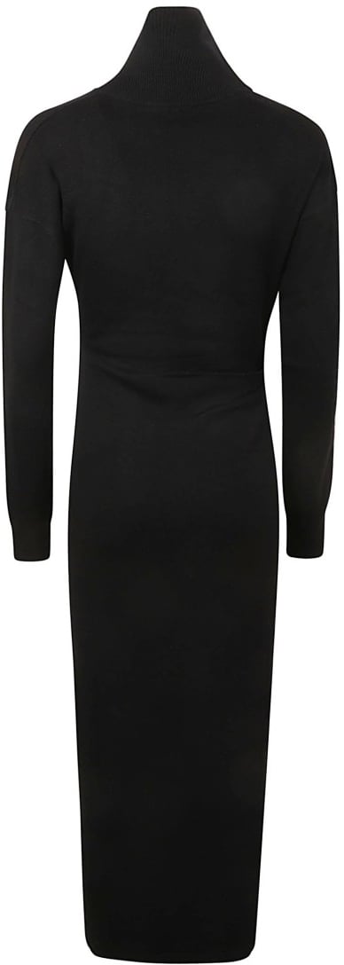 Isabel Marant Midi Dress With High Neckline Zwart