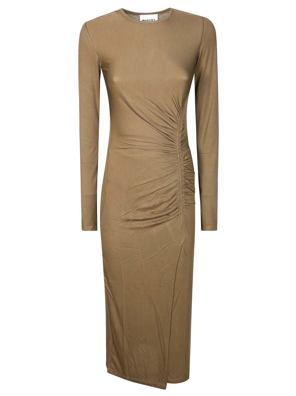 Isabel Marant Fitted Midi Dress Neutraal
