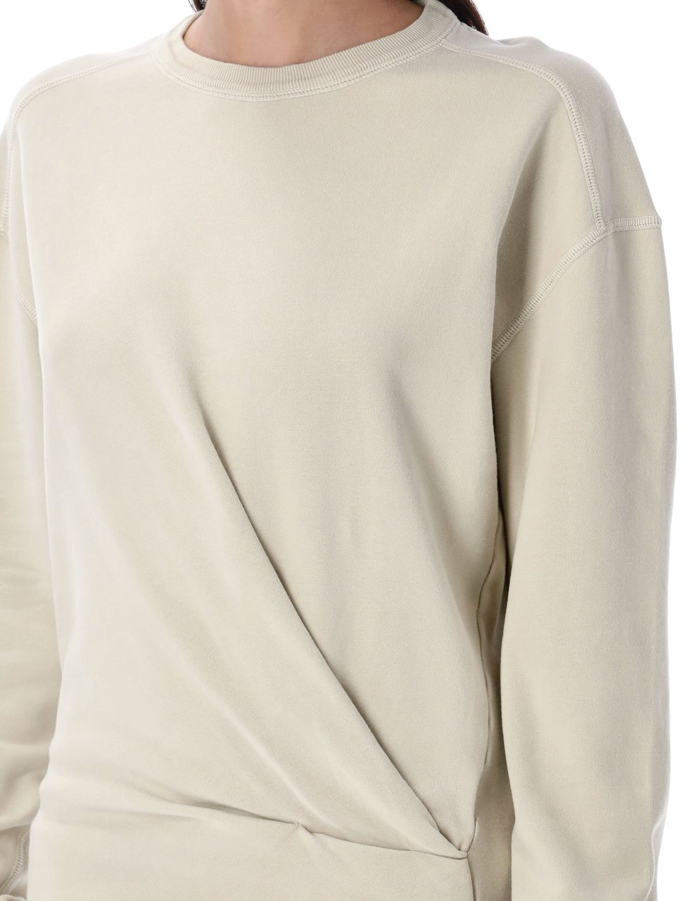 Isabel Marant Pipper Relaxed Fleece Mini Dress Neutraal