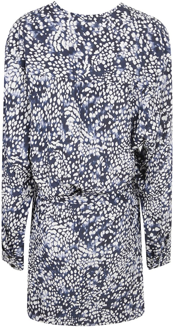 Isabel Marant Wrap Dress With Tie Waist Grijs