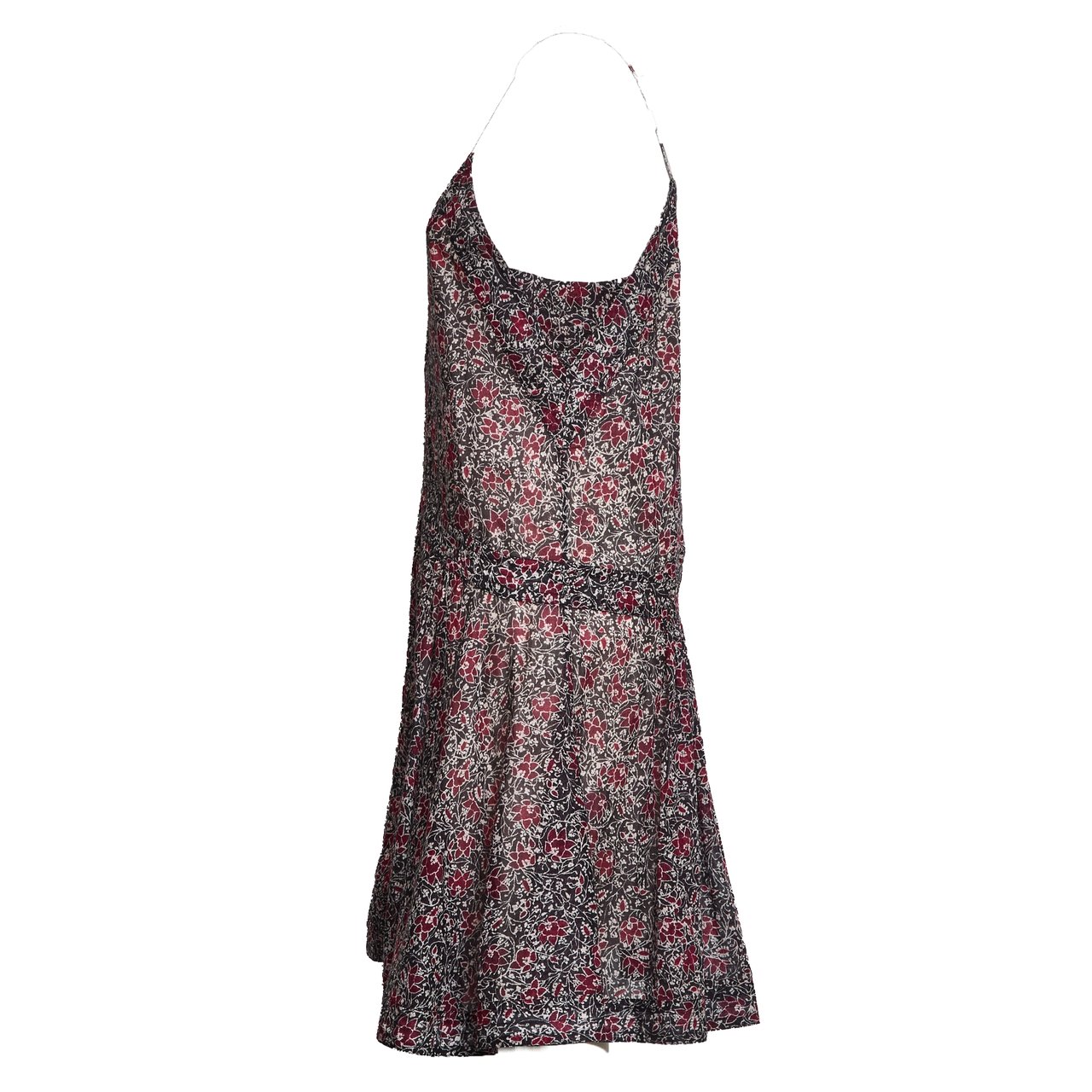 Isabel Marant Danielle Floral Voile Day Dress Grijs