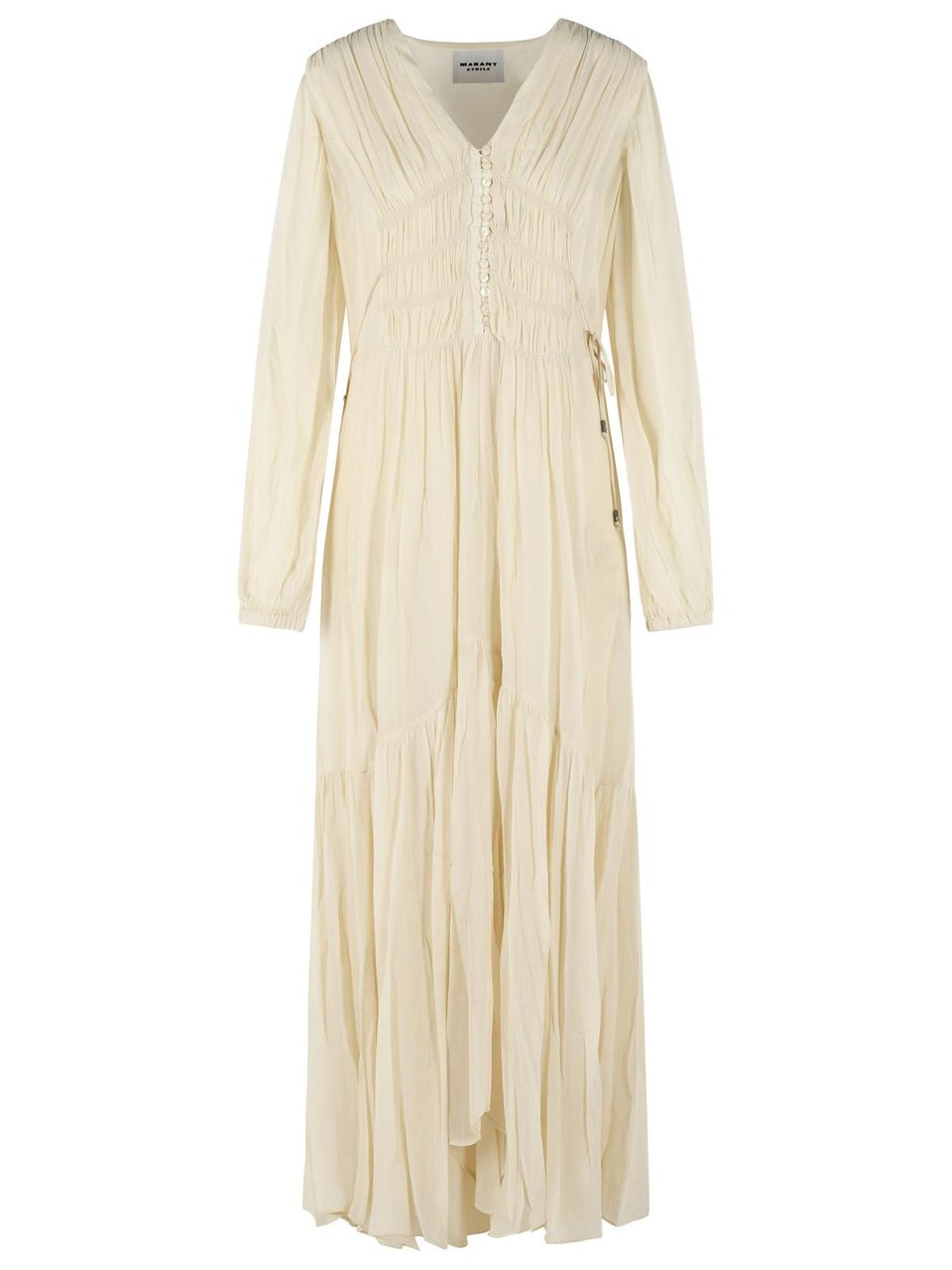 Isabel Marant 'Briane' Beige Viscose Dress Neutraal