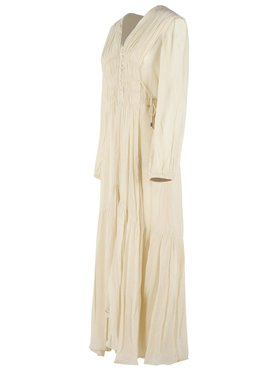 Isabel Marant 'Briane' Beige Viscose Dress Neutraal