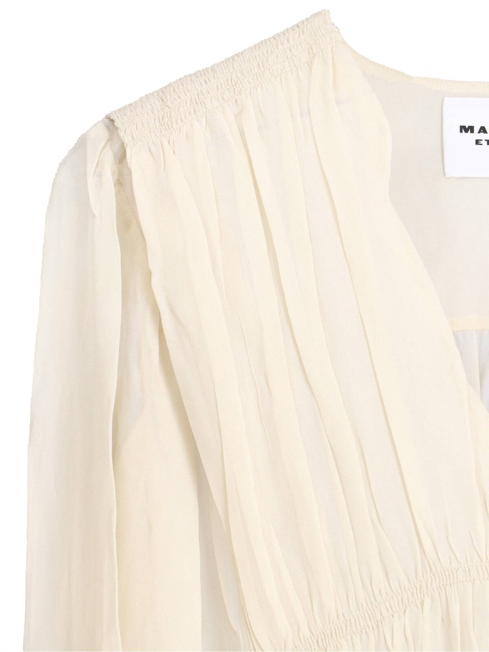 Isabel Marant Loriena Gathered Ruched Viscose Dress Wit