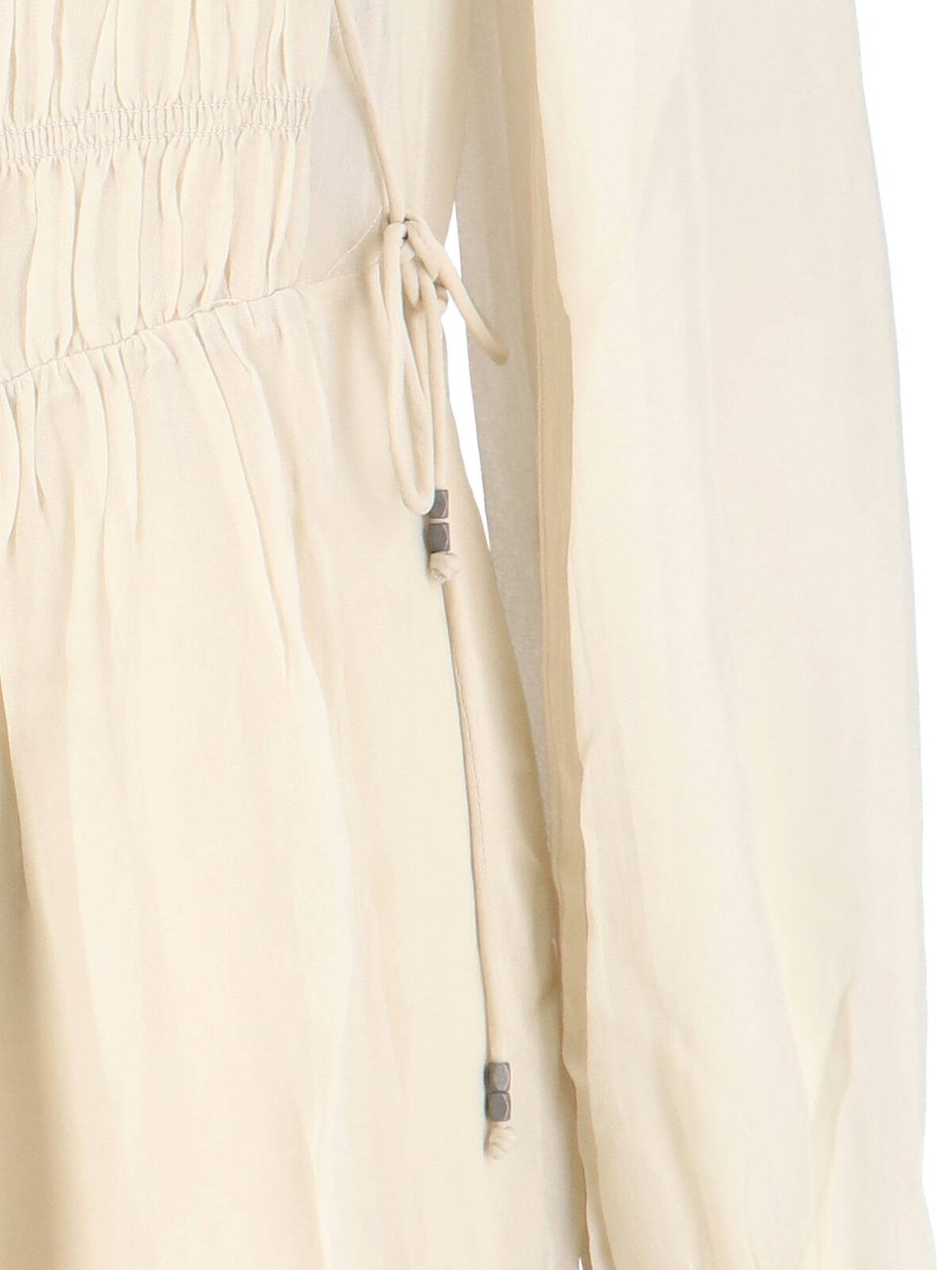 Isabel Marant Loriena Gathered Ruched Viscose Dress Wit