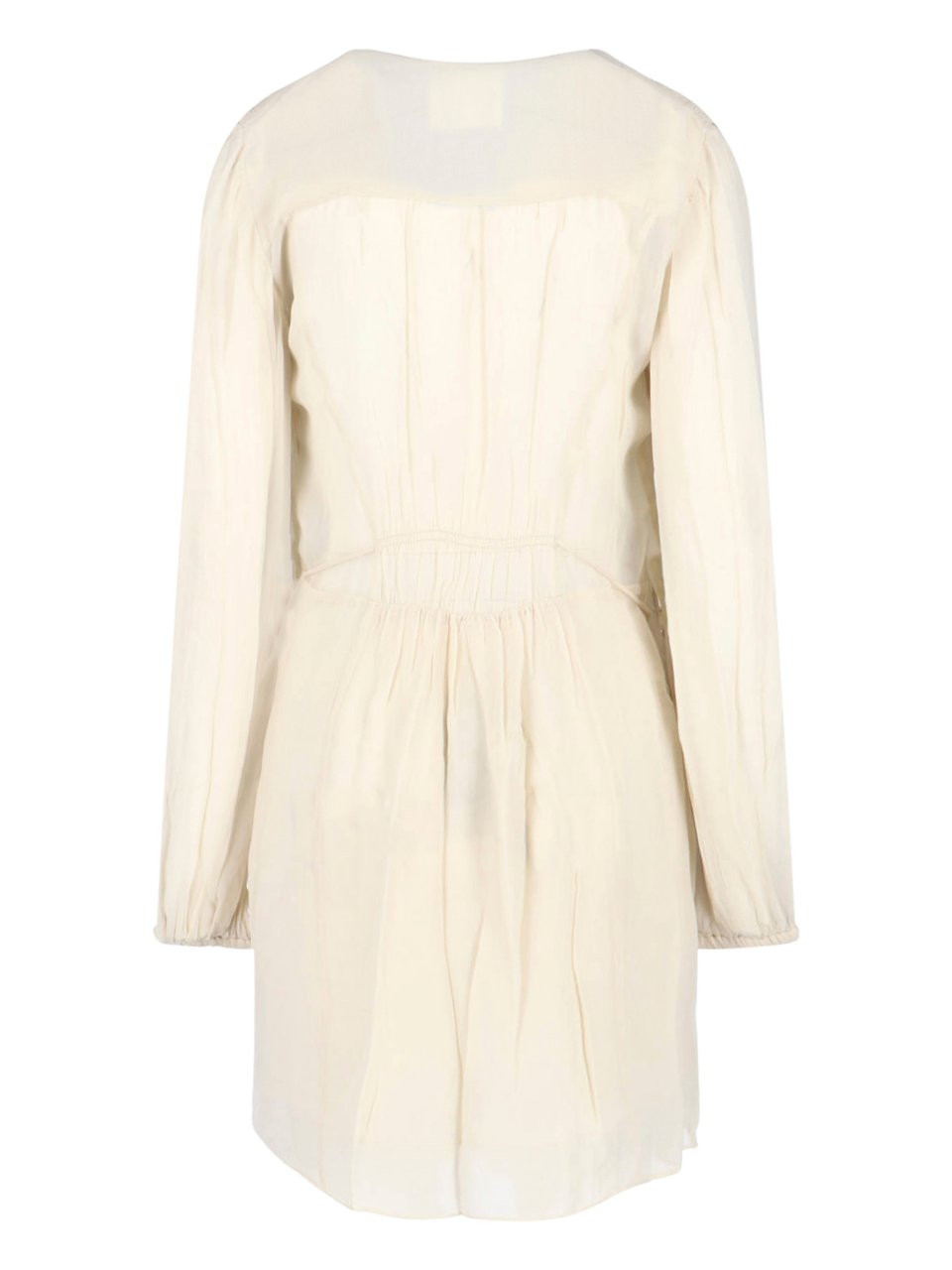 Isabel Marant Loriena Gathered Ruched Viscose Dress Wit