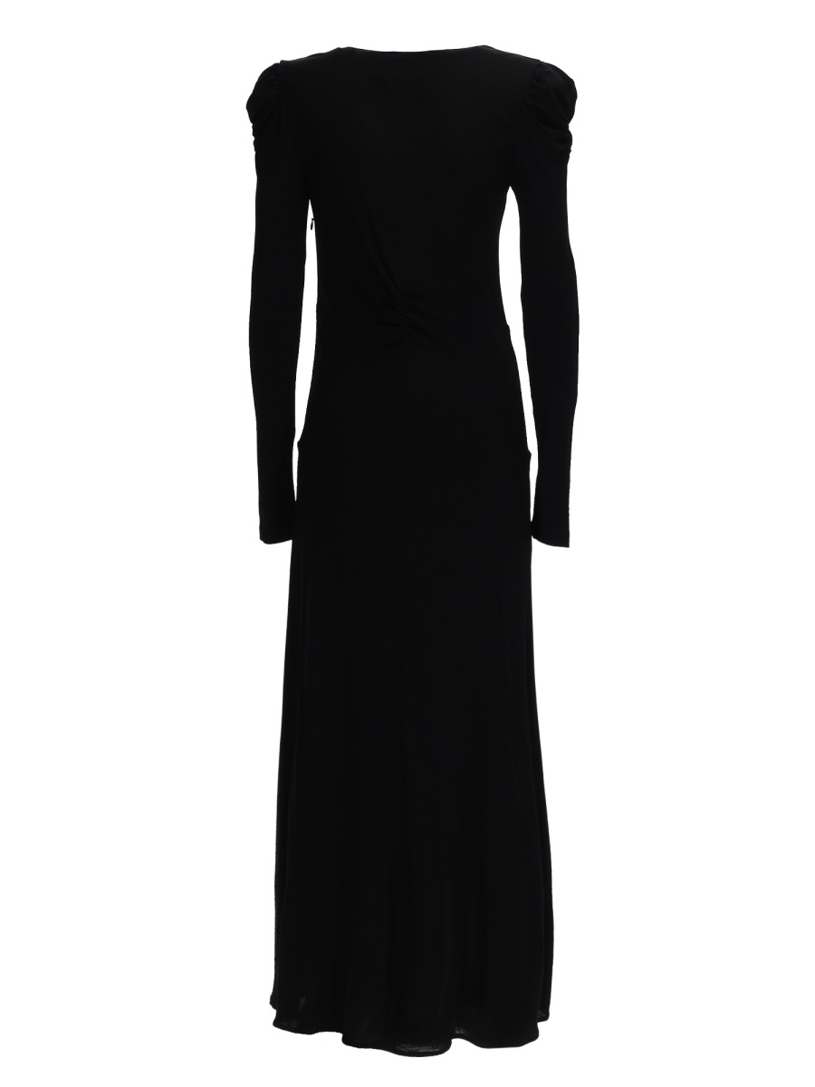 Isabel Marant 'Nejma' Black Viscose Dress Zwart