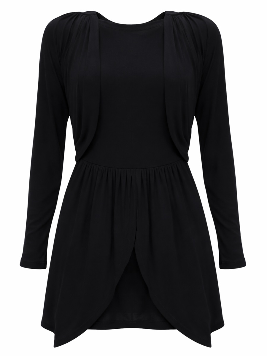 Isabel Marant Niamae Viscose Draped Overlay Mini Dress Zwart