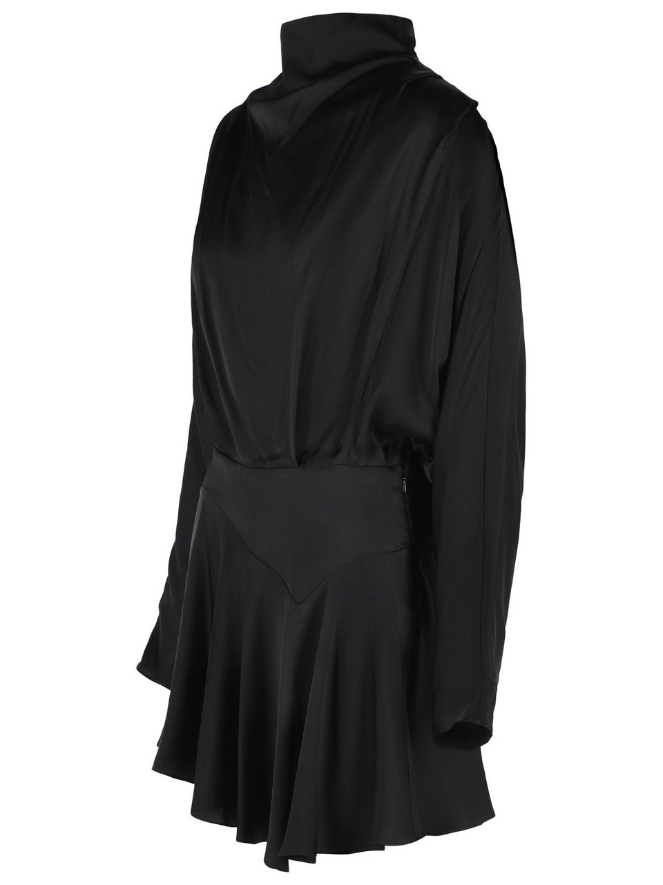 Isabel Marant 'Neline' Black Viscose Mini Dress Zwart