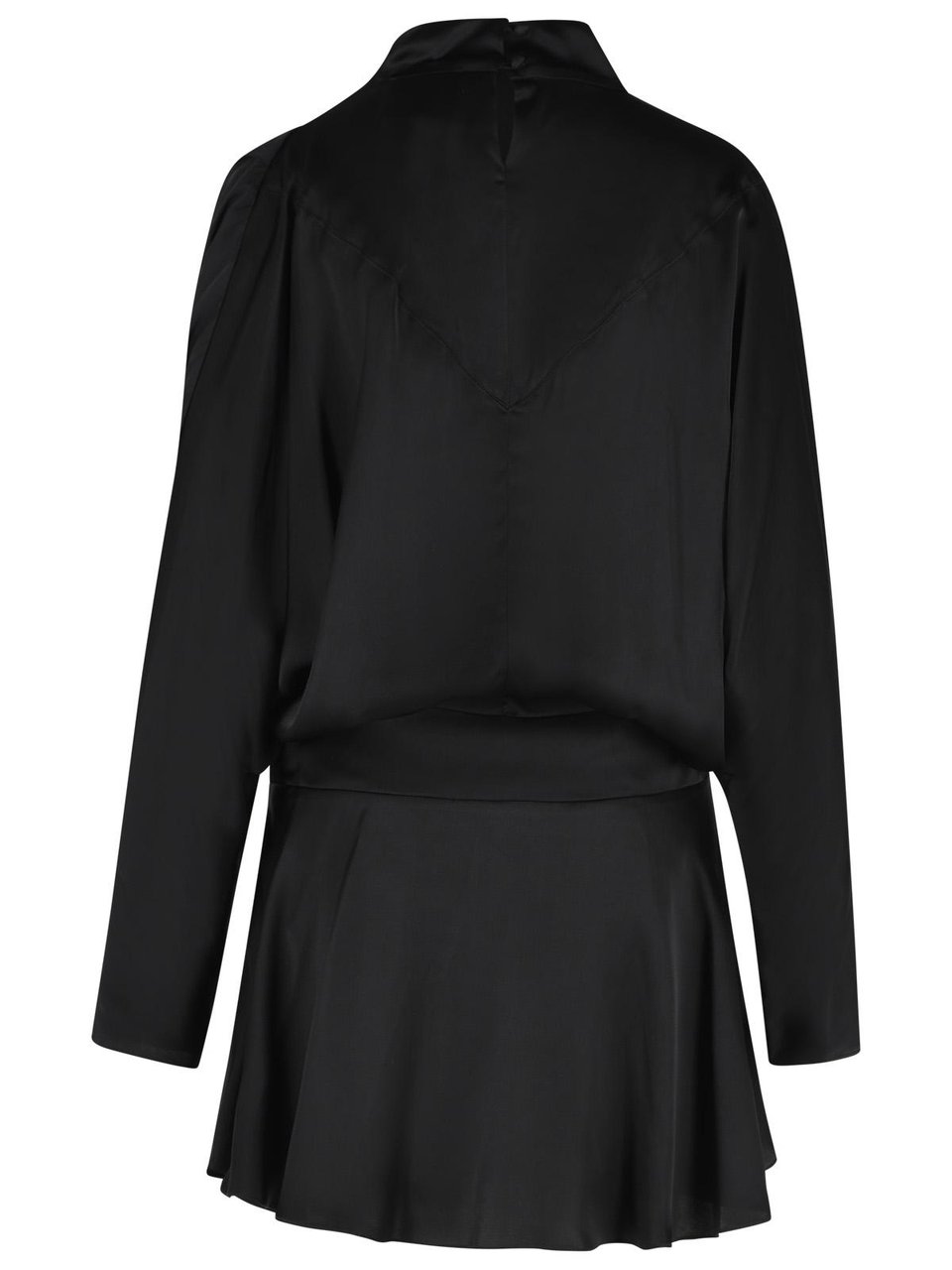 Isabel Marant 'Neline' Black Viscose Mini Dress Zwart