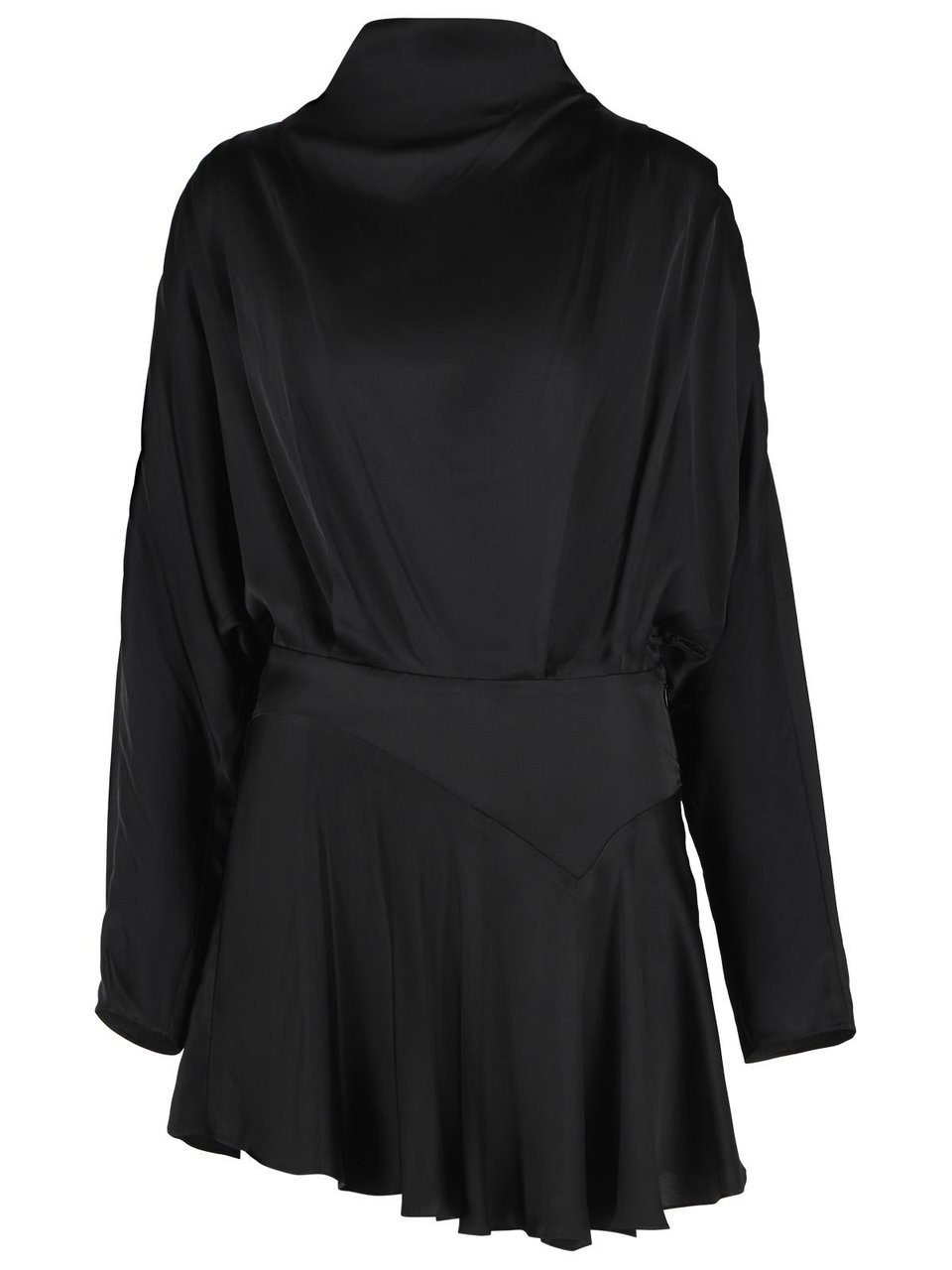 Isabel Marant 'Neline' Black Viscose Mini Dress Zwart
