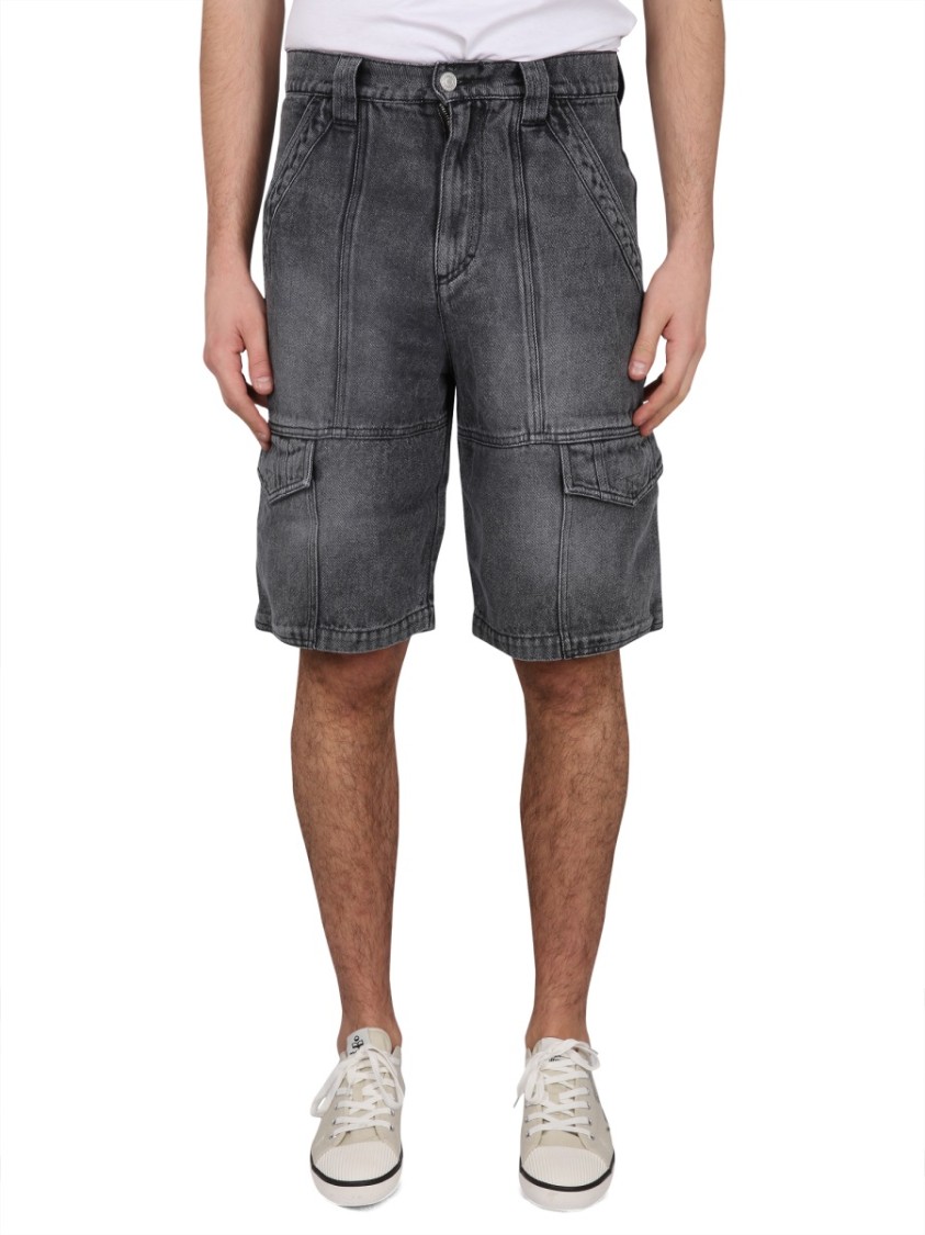 Isabel Marant Timy Bermuda Shorts Grijs