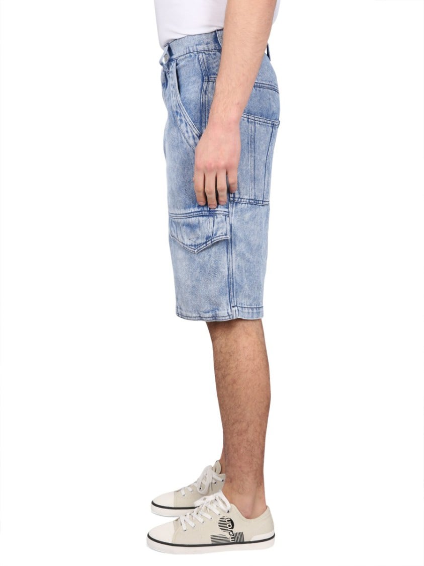 Isabel Marant Timy Bermuda Shorts Blauw