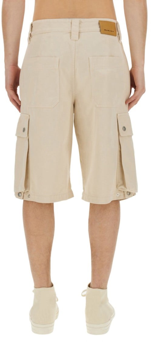 Isabel Marant "Tejelo" Bermuda Shorts Neutraal