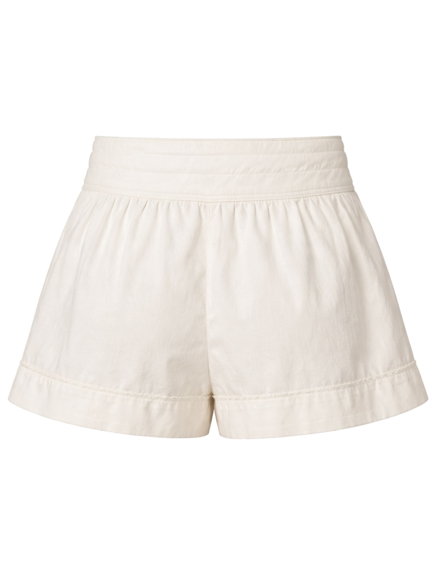 Isabel Marant Cybila Flared Flowing Hem Shorts Neutraal