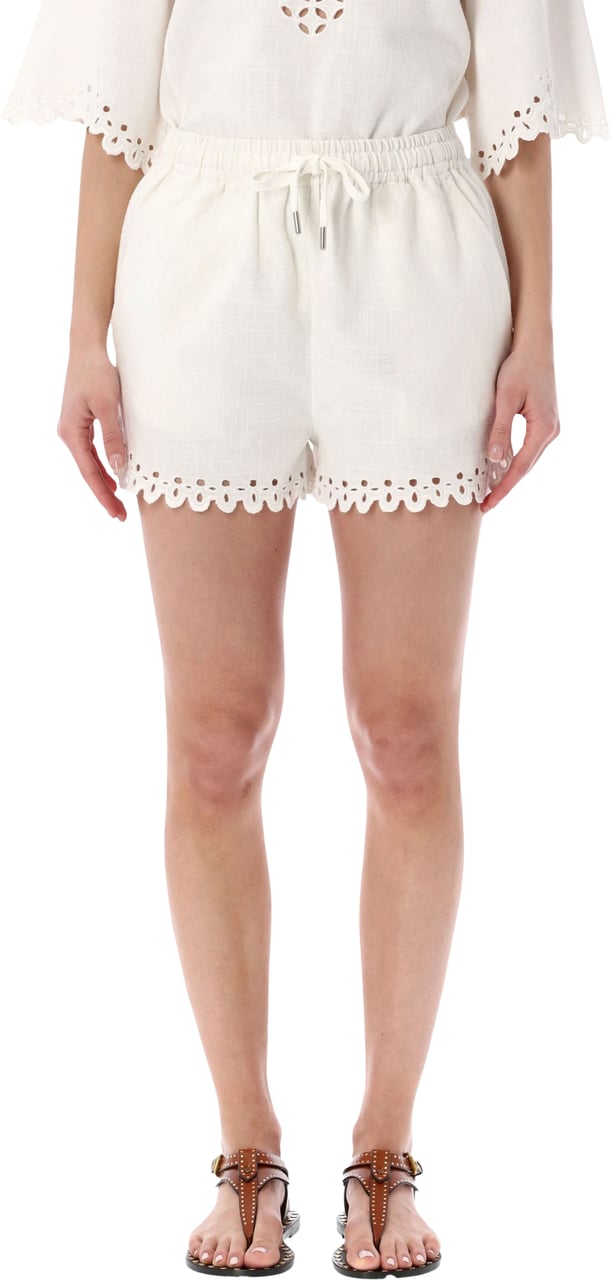 Isabel Marant Marant Étoile Balyme cotton shorts Wit