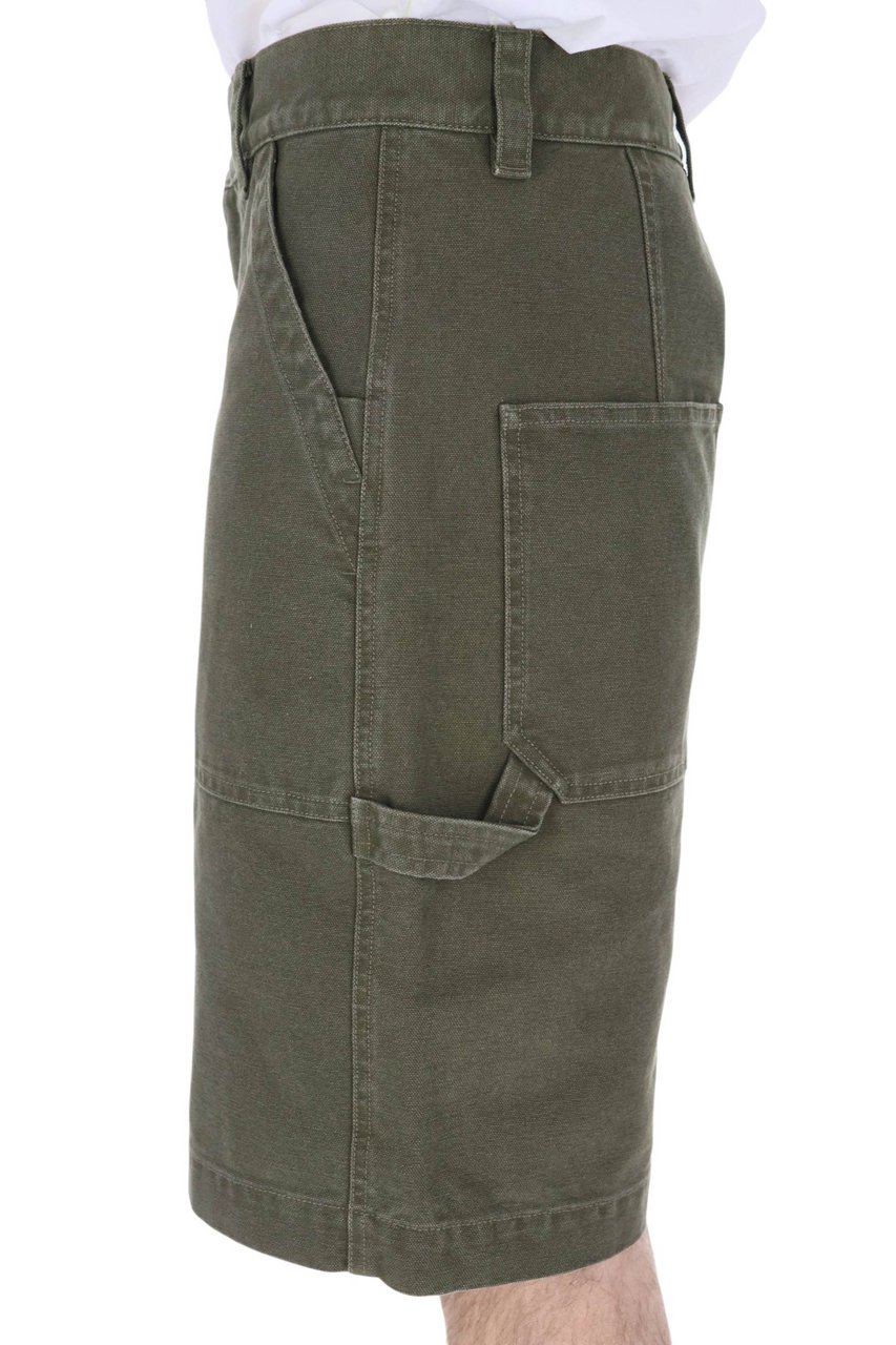 Isabel Marant Akyle Workwear Cotton Canvas Shorts Grijs