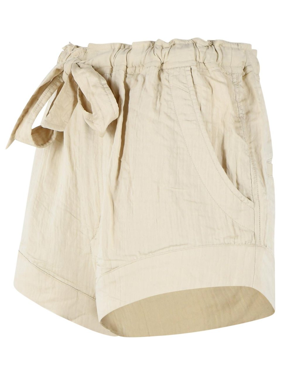 Isabel Marant 'Birva' Shorts In Beige Cotton Blend Neutraal