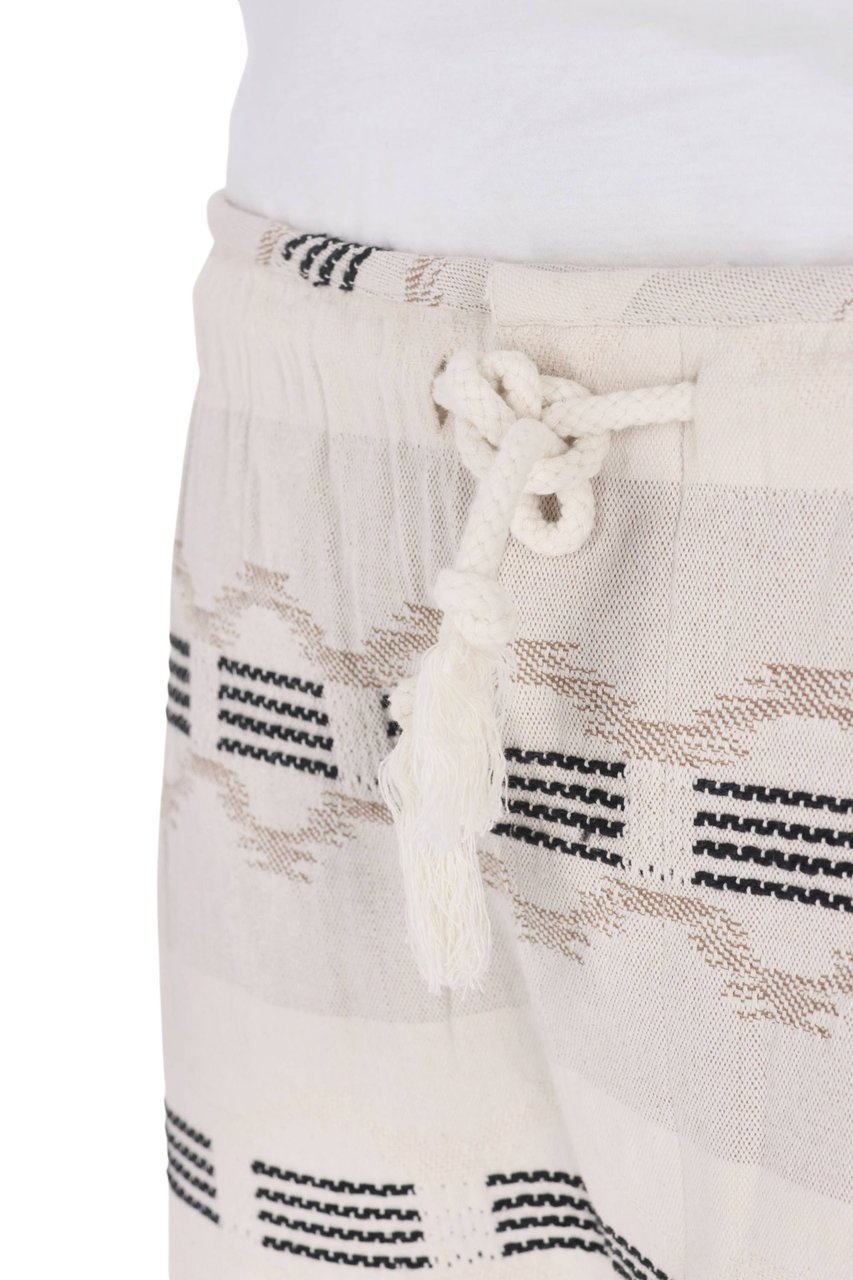 Isabel Marant Deliann Jacquard Drawstring Casual Shorts Wit