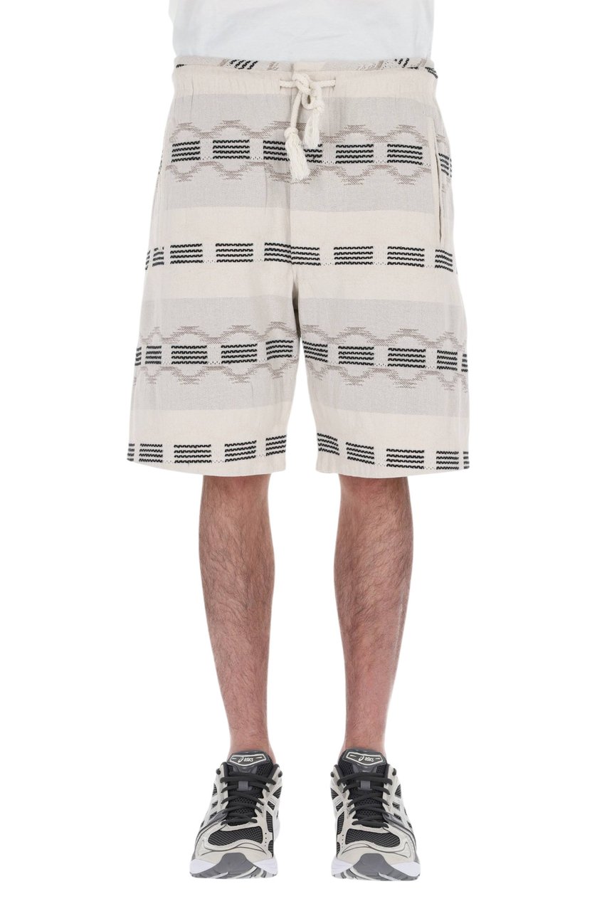 Isabel Marant Deliann Jacquard Drawstring Casual Shorts Wit