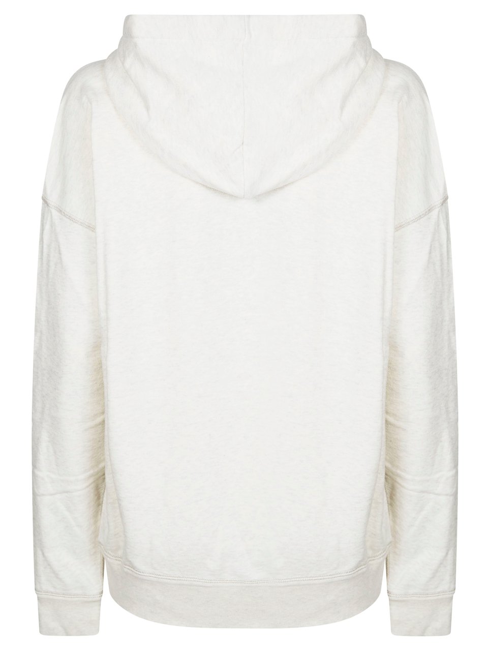 Isabel Marant White Mansel Dark Brown Logo Hoodie Wit