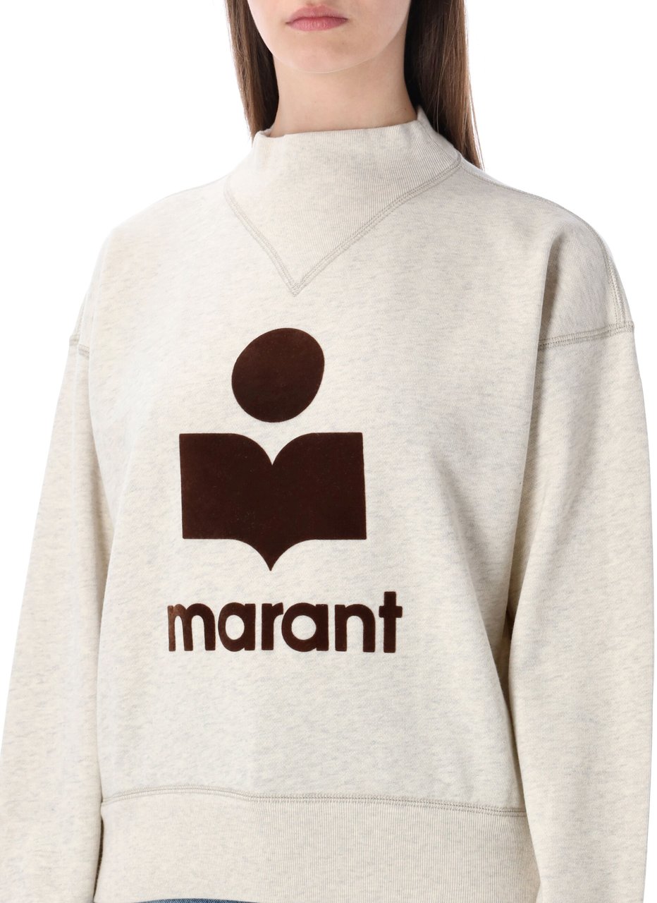 Isabel Marant Marant Étoile Moby cotton sweatshirt ecru Neutraal