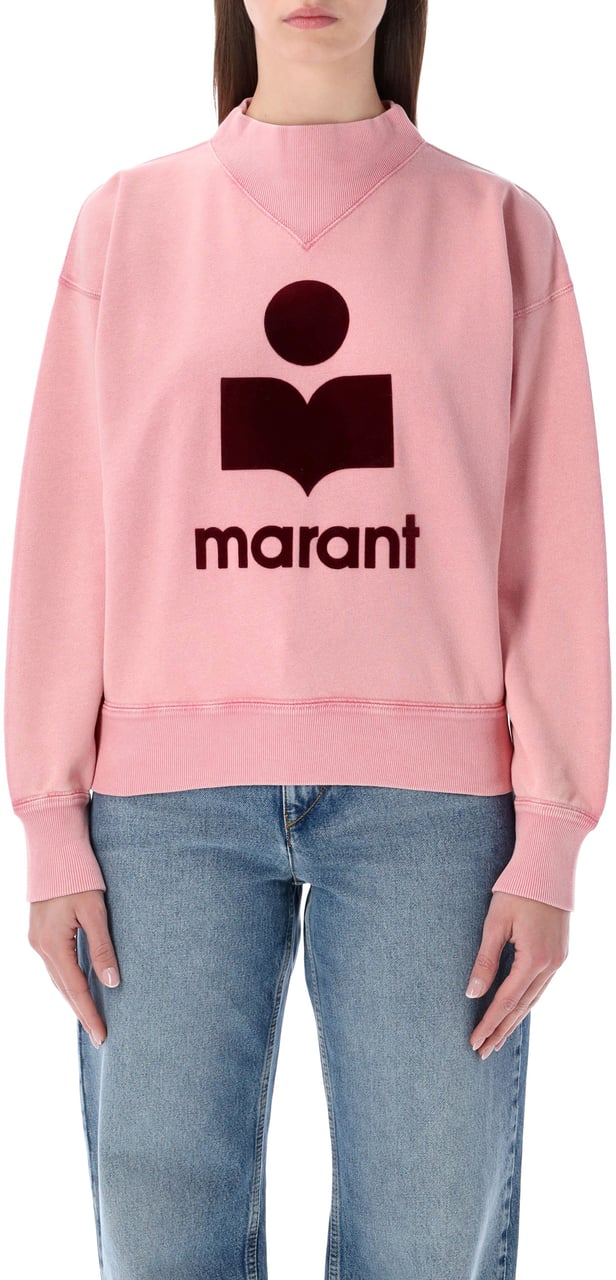 Isabel Marant Marant Étoile Moby cotton sweatshirt Roze