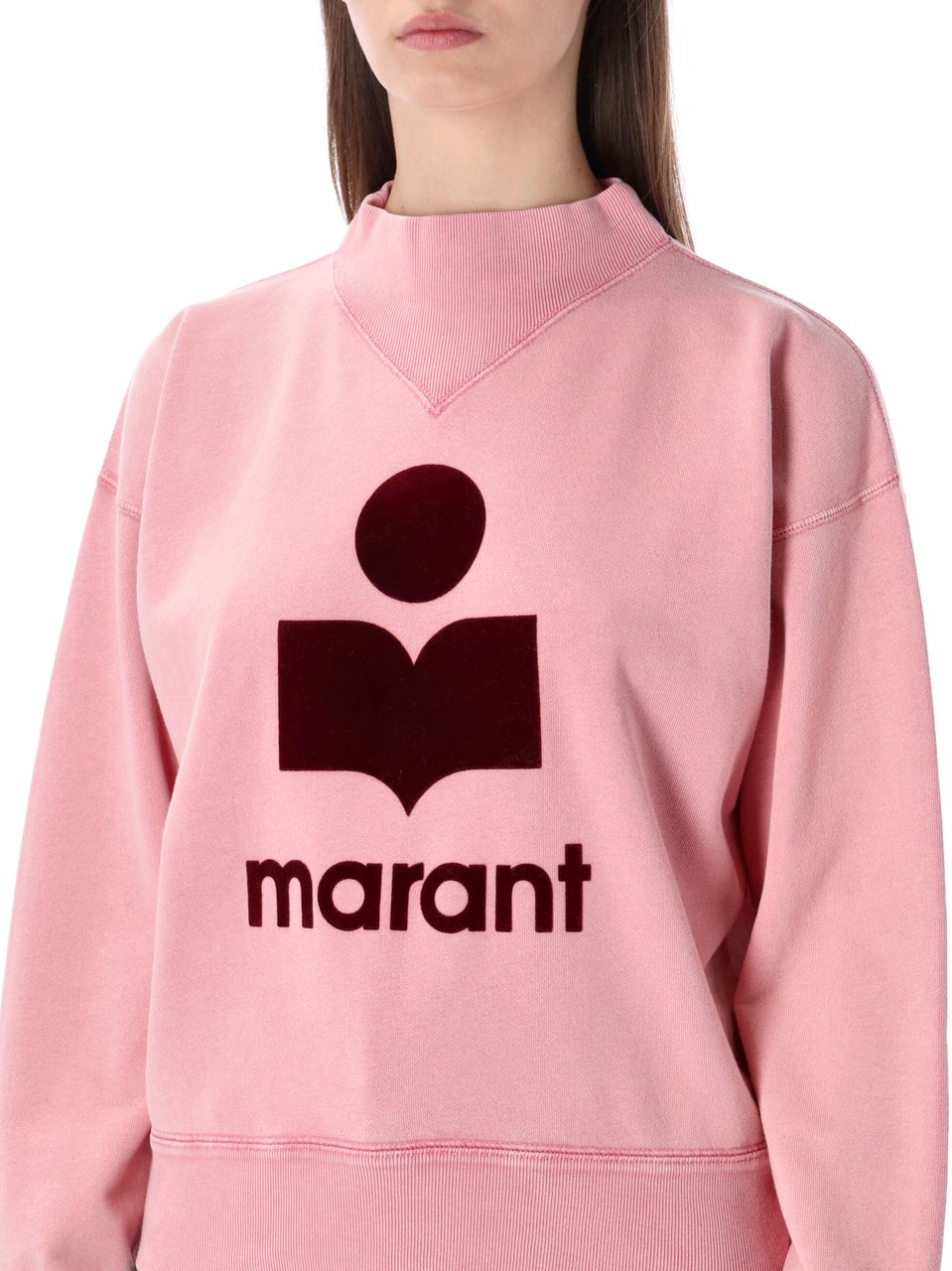Isabel Marant Marant Étoile Moby cotton sweatshirt Roze