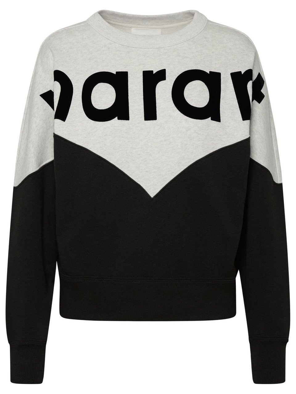 Isabel Marant Two-Color Cotton Blend Houston Sweatshirt Zwart