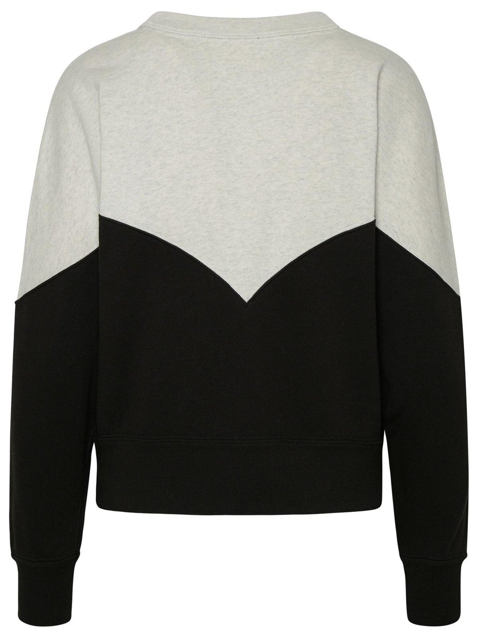 Isabel Marant Two-Color Cotton Blend Houston Sweatshirt Zwart