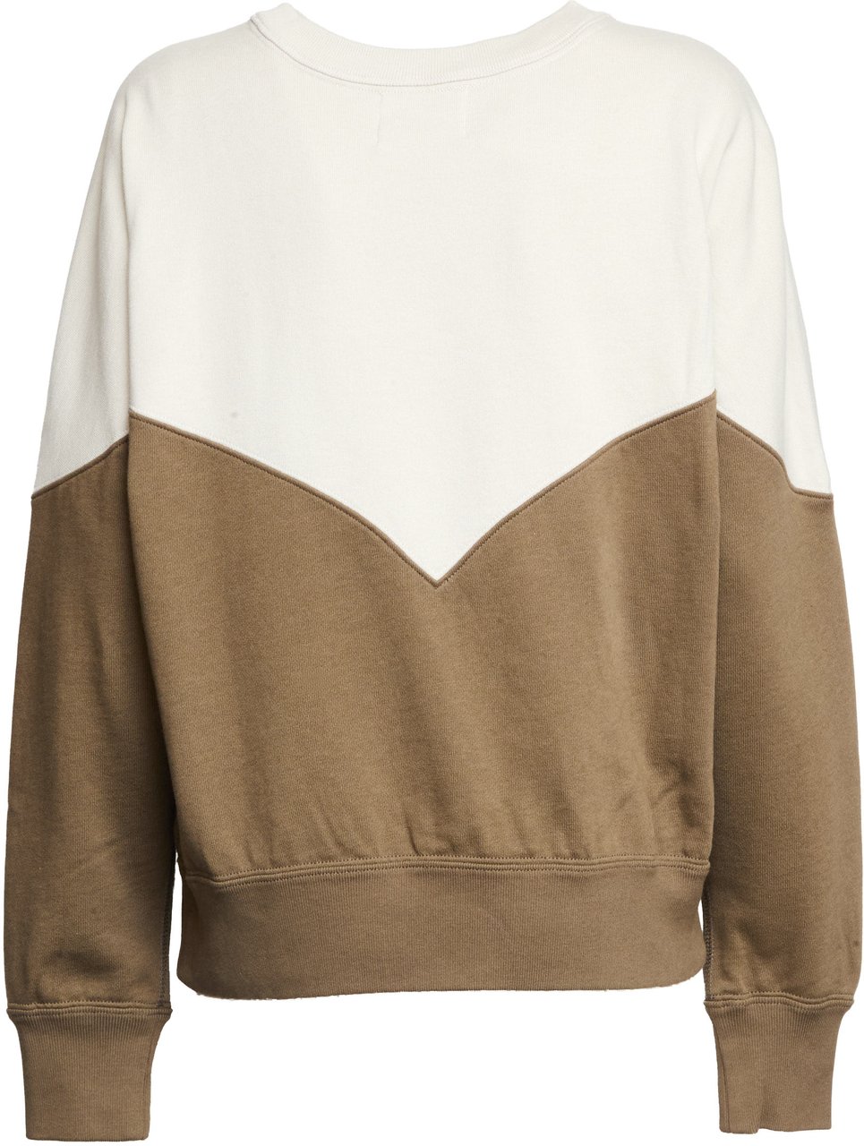 Isabel Marant Felpa Houston Con Logo In Cotone Bicolore Neutraal