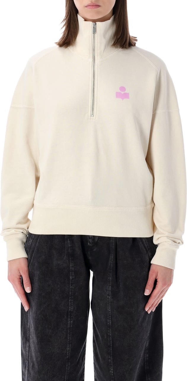 Isabel Marant Marant Étoile Ross half-zip sweatshirt Neutraal