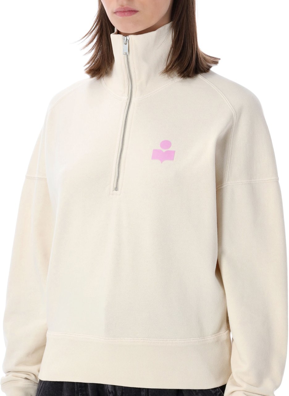 Isabel Marant Marant Étoile Ross half-zip sweatshirt Neutraal