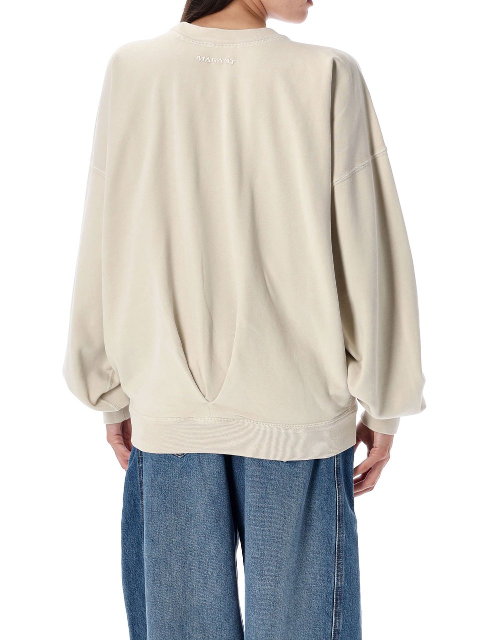 Isabel Marant Sauria Relaxed Crew Neck Sweatshirt Neutraal