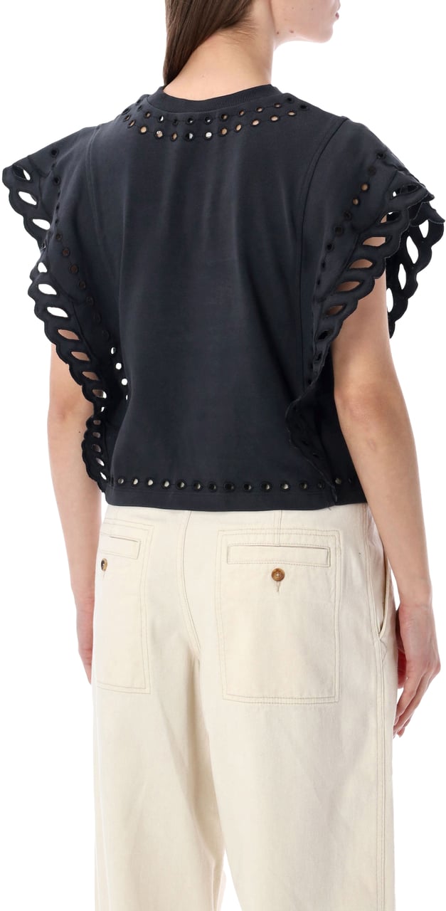 Isabel Marant Marant Étoile Odyle cotton T-shirt Zwart