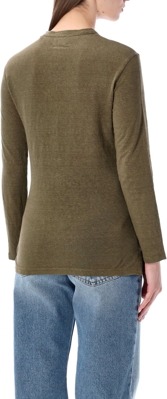 Isabel Marant Marant Étoile Lucy linen t-shirt Groen